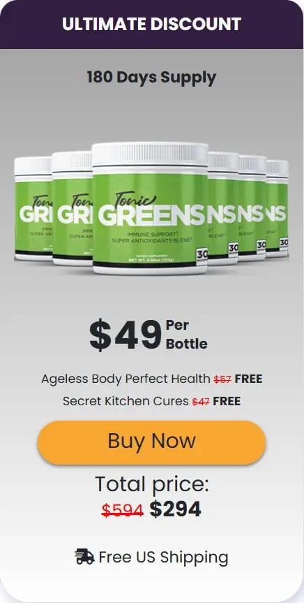 Tonic Greens 6 bottles